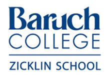 Baruch College Master in Finance Update – November 2023
